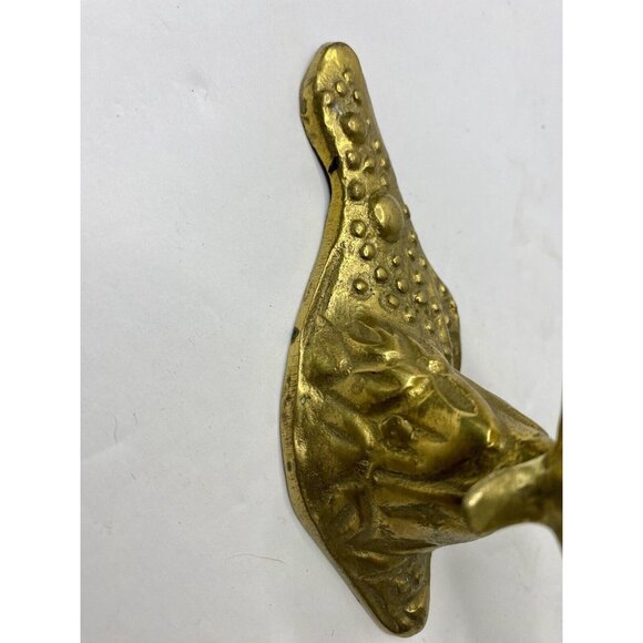 Brass Dolphin Figurine Swimming Ocean Nautical Beach‎ Decor 6” Vintage - Picture 6 of 11